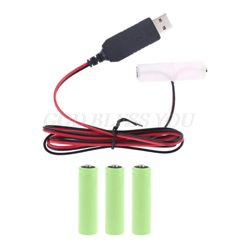 LR6 аа батарея Устранитель кабель питания USB Замена 1-4 шт. 1 5 в AA Прямая поставка |