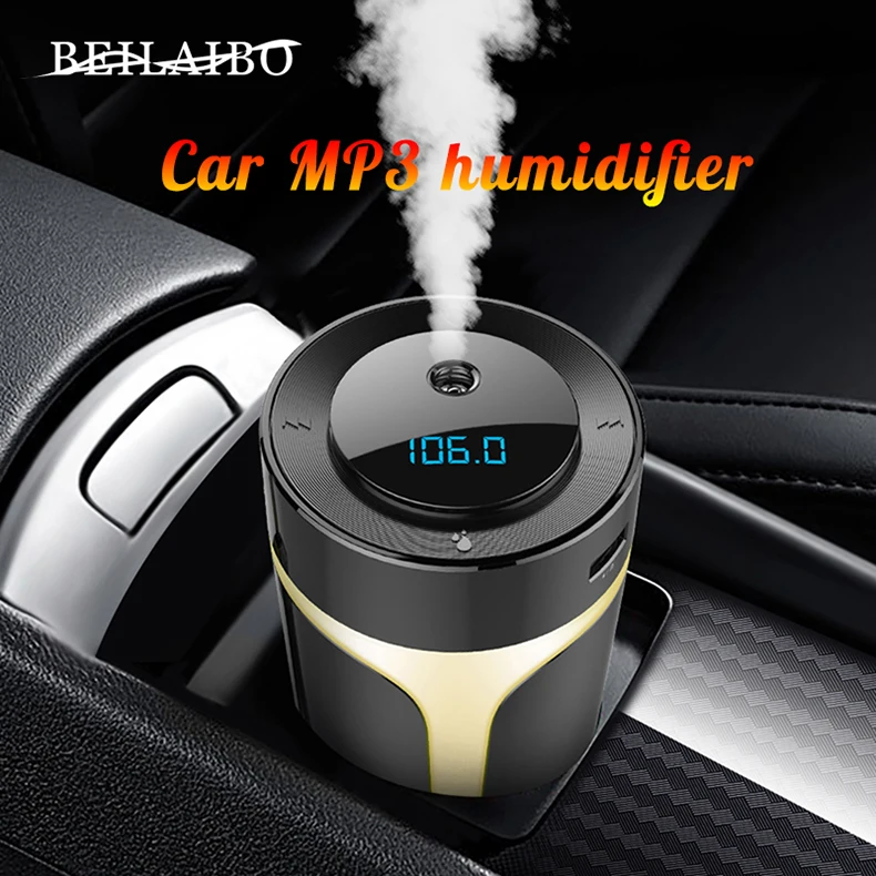 S10 автомобильный набор гарнитуры с Bluetooth fm-передатчиком автомобильный Ароматерапевтический увлажнитель красочный дыхательный свет стерео звук автомобиля mp3-плеер