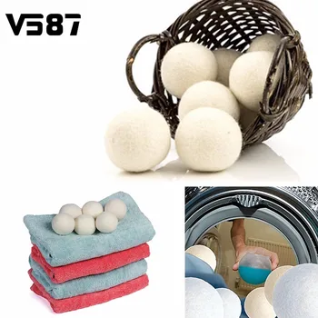 

12pcs/pack Laundry Clean Ball Reusable Natural Organic Laundry Fabric Softener Ball Premium Organic Wool Dryer Balls