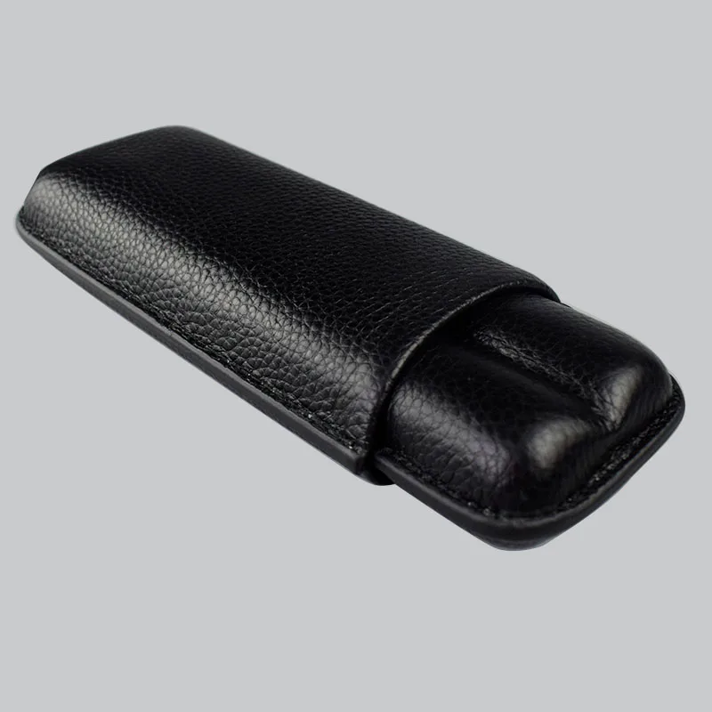 COHIBA кожаный держатель 2 трубки путешествия портсигар чехол/сигары хьюмидор костюм для кубинской сигары
