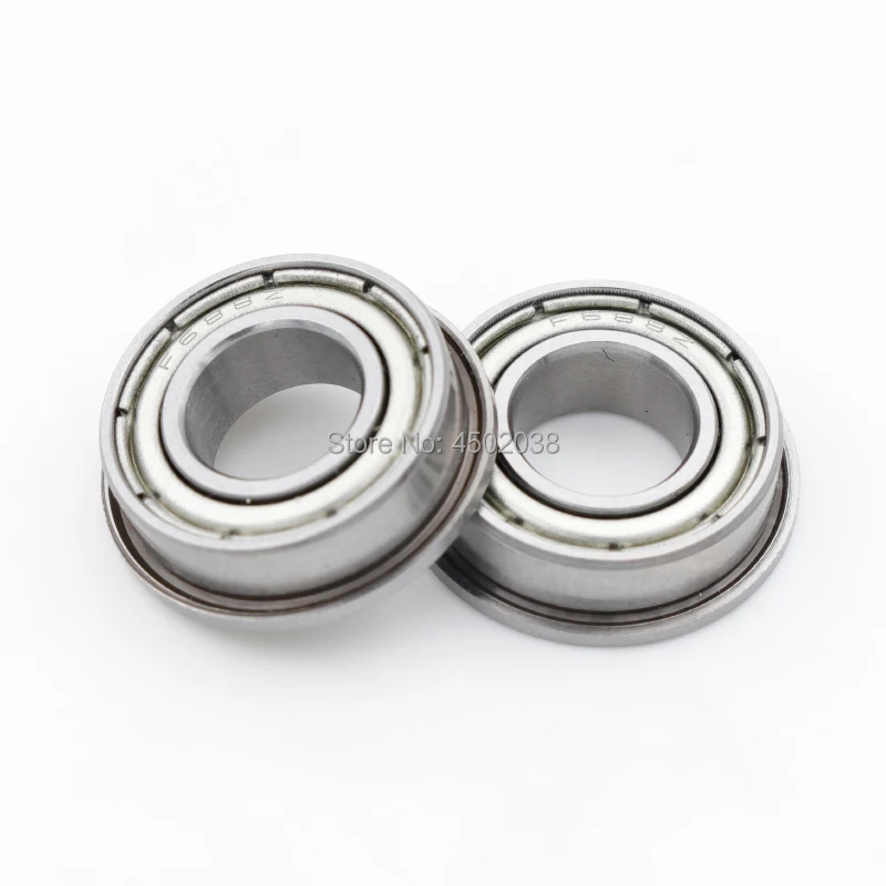 Free Shipping! 10pcs/Lot High Quality Chrome Steel 10*19*5mm F6800ZZ Flanged Ball Bearing