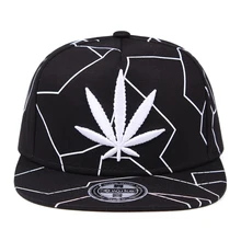 Новые классные узор в виде кленового листа, в стиле «хип-хоп» Кепки Для мужчин Для женщин на плоской подошве с вышивкой козырьком Шапки хлопок открытый Винтаж хип-хоп бейсбольная Кепка Gorras