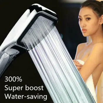 

High Quality Pressure Rainfall Shower Head 300 Holes Water Water Nozzle Head Saving High Spray Pressure Filter Saving Showe I7O1