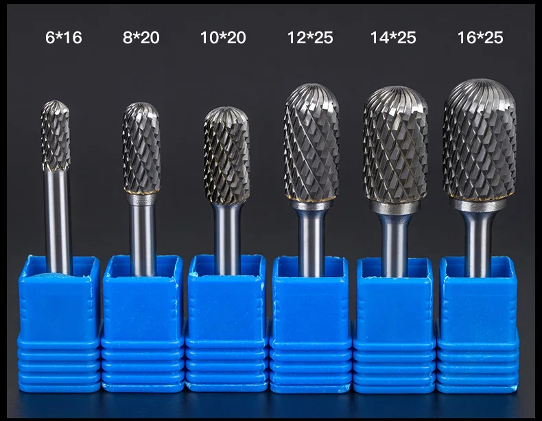 1PC- твердая карбидная Вольфрамовая сталь фреза, 6 мм хвостовик C тип металла электрическая шлифовальная головка, Полировальный Инструмент