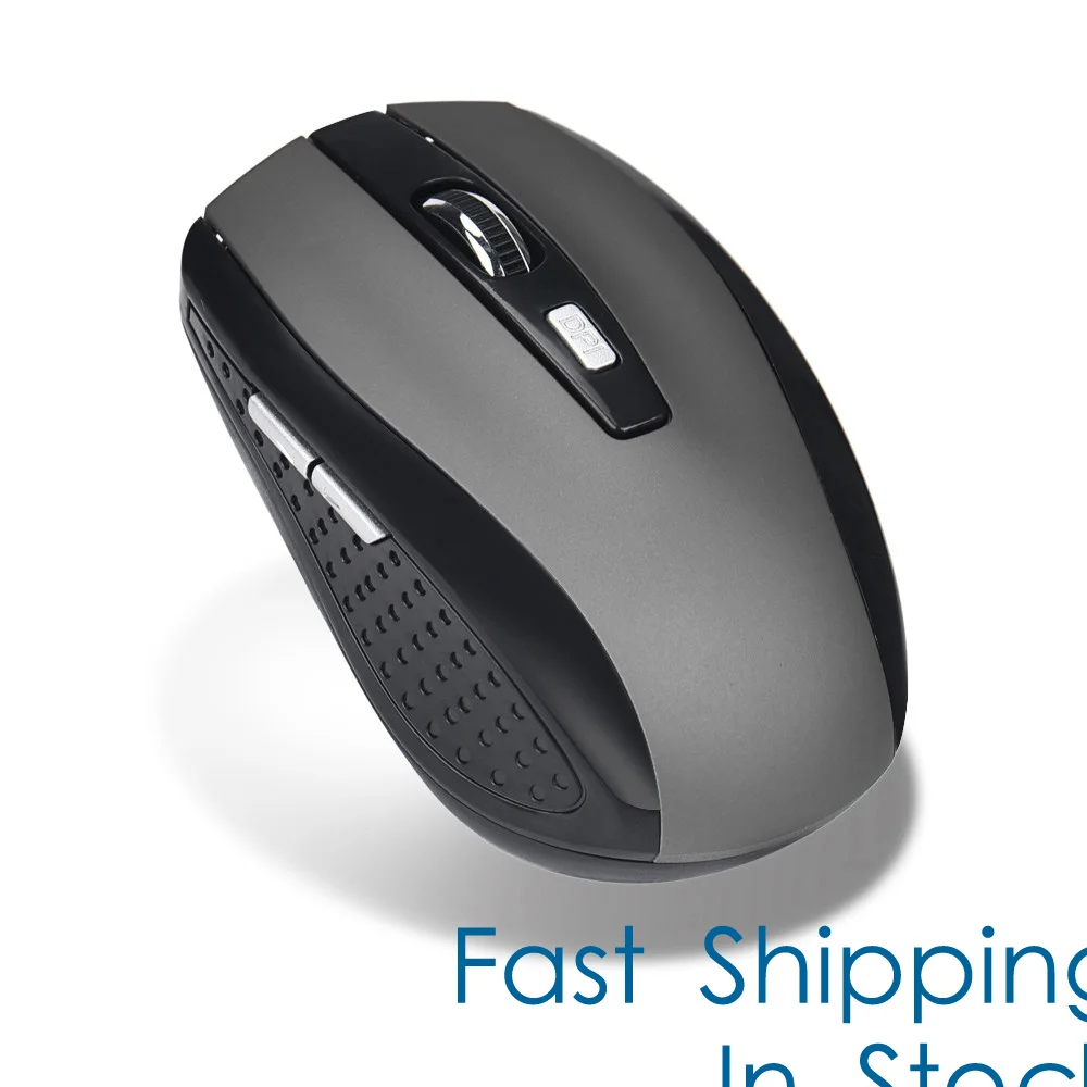 Ratón inalámbrico de 2,4 GHz y 2000 DPI para videojuegos, dispositivo con 6 botones, receptor USB Pro, de alta calidad, para PC, portátil y Escritorio