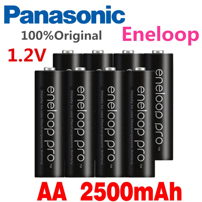 Panasonic Eneloop 1 2 V 2500mAh Ni-MH AA Аккумуляторная батарея для фонарика камеры игрушки