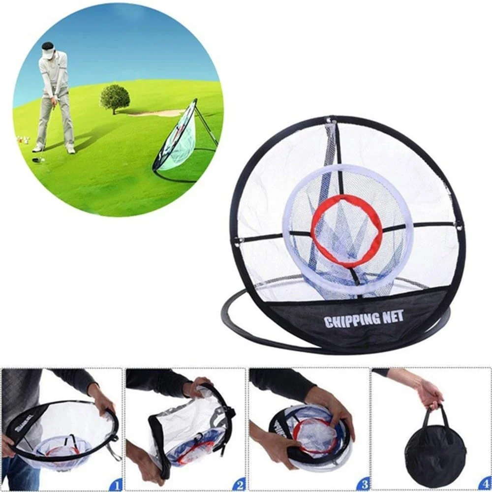 

Outdoor Golf Chipping Pop-up Pitching Practice Training Net Portable Aid Bag Net