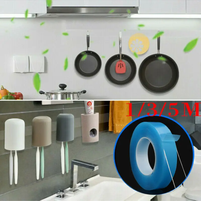 

Multifunction Double-Sided Adhesive Tape Traceless Washable Removable Nano Tape