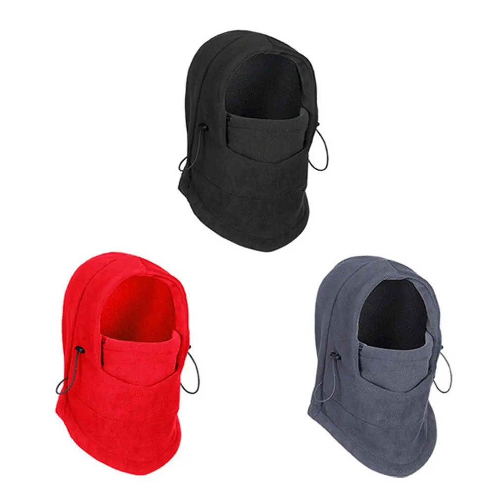 

Winter Cycling Windproof Warm Fleece Hat Full Face Mask Double Layer Multifunction Outdoor Riding Sports Cap For Men & Women