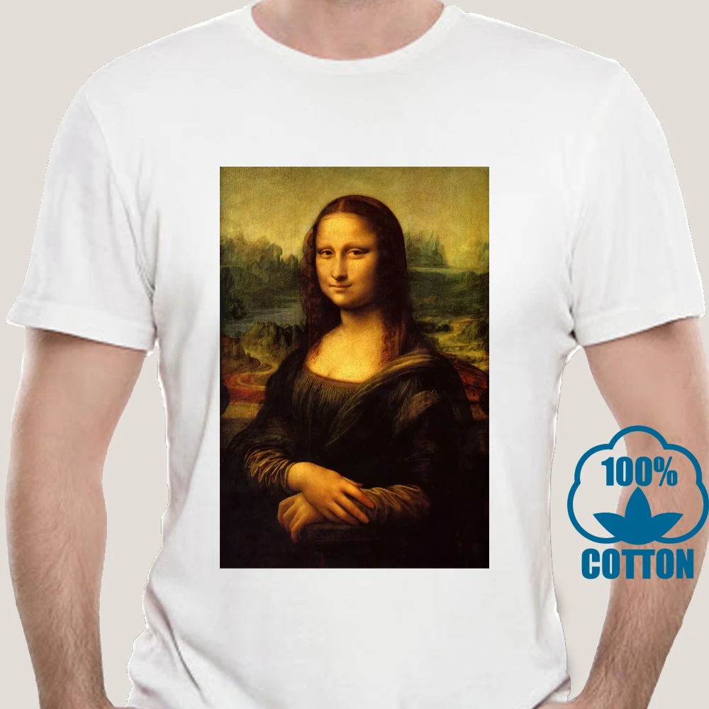 5573X Mona Lisa (La Gioconda) Camiseta para hombre, talla XS 5XL|Camisetas|  - AliExpress