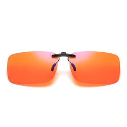 Premium Blue Light Blocking Clip-On Glasses for Men - Rimless Design with UV400 Protection (Normal)