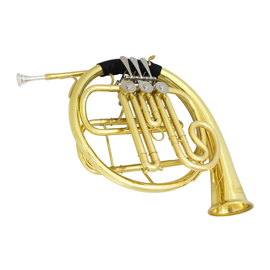 

French Horn / Double Horn In Bb / F, Musical Instrument, Incl. Luxury Hard Case And Accessories, Gold