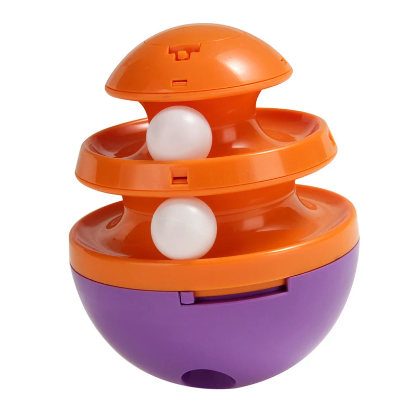 Pet toy Забавная игрушка для кошек, мячик для питомца, двухслойный мячик для еды, игрушка для питомца, башня, диск для трека, мячик для еды, игрушка-стакан 30N27 - Цвет: Pet toy