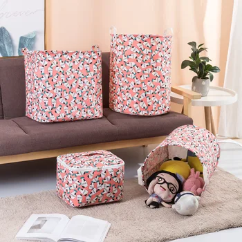 

1pc Household Storage Basket for Clothes Quilts Toys Foldable Large Waterproof Bedroom Laundry Room Storage Bucket Organizer