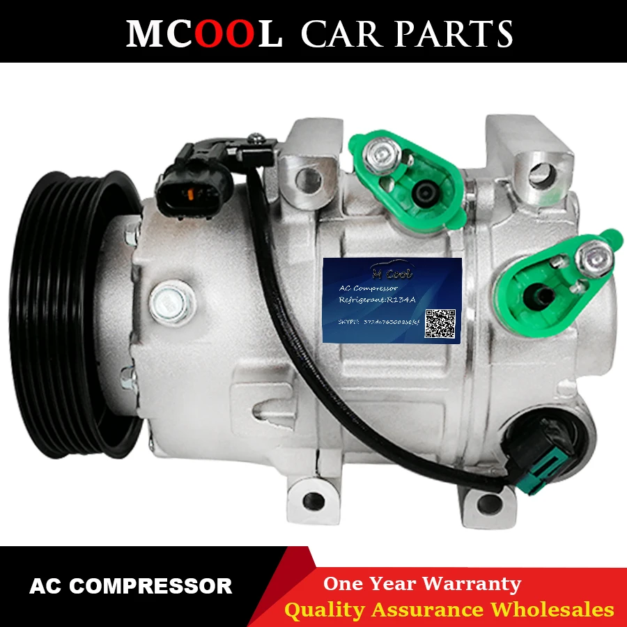 

AC Compressor For Hyundai Sonata 2011 2012 2013 2014 Kia Optima 2011 2012 97701-3R000 977013R000 F500EB9AA12 F500-EB9AA-13 VS16E