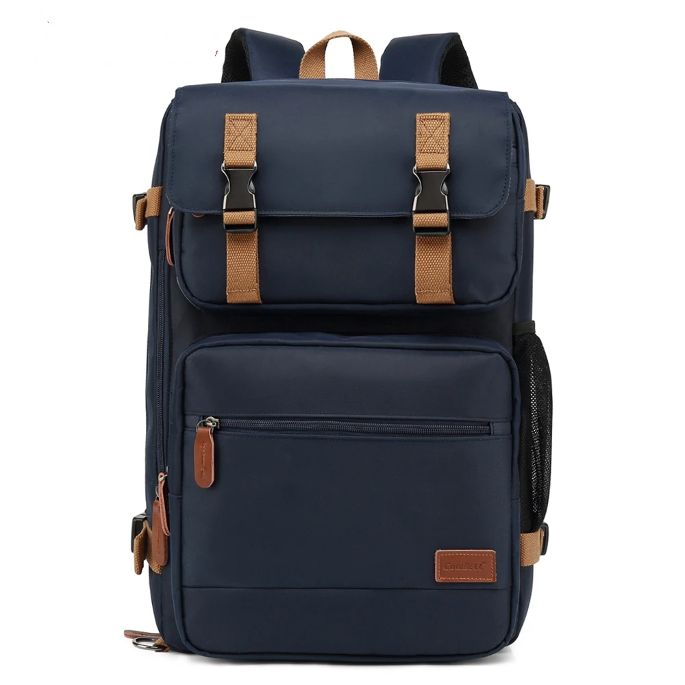 17 дюймов рюкзак мужская сумка на плечо большая школьная сумка рюкзаки для мужчин 15 дюймов Рюкзак для ноутбука дорожная сумка деловая сумка - Цвет: Синий