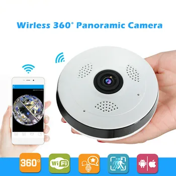 

360 Degree Wi-fi IP Camera FishEye HD 960P 1.3MP Smart Panoramic IPC P2P Wireless IP Fisheye Camera 1.3MP Security Wifi Camera