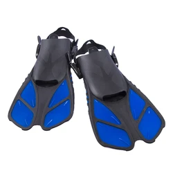 Adult Adjustable Fins Swimming Training Short Fins Snorkeling Wear-Resistant Anti-Skid Breaststroke Snorkeling Swimming Fins