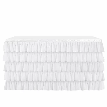 

Hot Sale Table Skirt Table Cloth for Rectangle or Round Table,Tulle Table Skirting for Wedding,Birthday,Baby Shower,Party&Home D