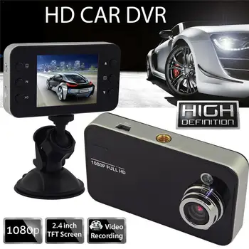 

2.4 Inch Camcorder Mini Night Vision Dash Cam 1080P Driving Recorder Camera Car DVR HD Video Recording AVI Format HDMI Video