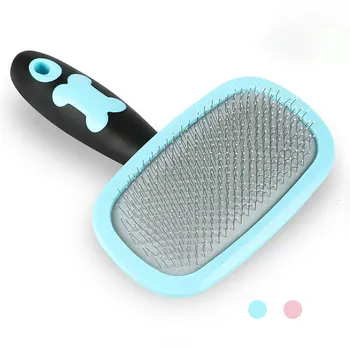 

Dog Cat Comb Brush Needle Pet Hair Brush Self Cleaning Slicker Brush Shedding Trimmer Comb for Cats Dogs Long Hair Grooming Tool