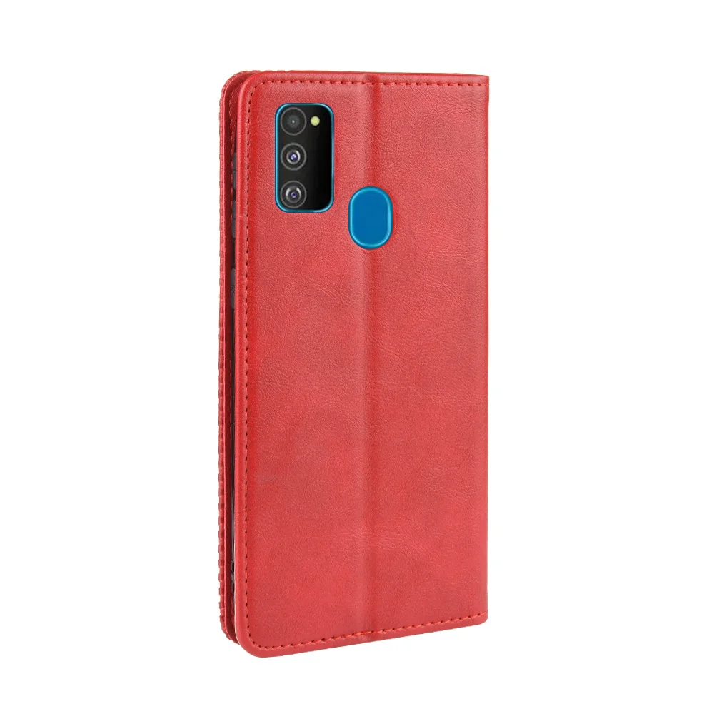Магнитный винтажный кожаный чехол Премиум Coque для samsung Galaxy M30s M307FD чехол 6,4 дюймов флип фривольный анти осенний чехол