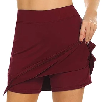 

Shorts with Pocket Workout Pleated Anti-Chafing Breathable Casual for Women Lady JL