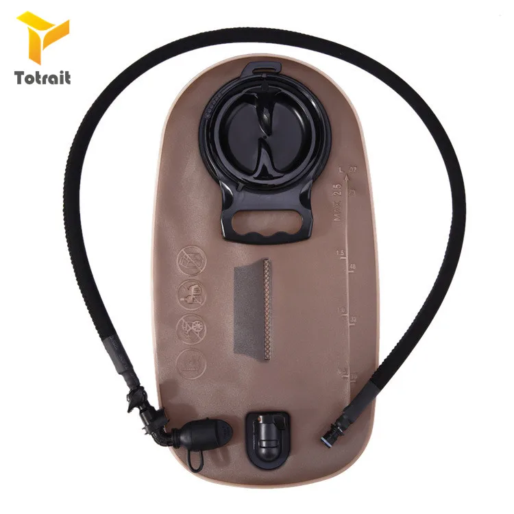 3L-Coffee Tactical Airsfoft TPU 2L 2.5L 3L сумка для воды на открытом воздухе спортивный рюкзак велосипедный водный гидратационный пузырь Велоспорт Кемпинг Туризм Охота - Цвет: 3L-Coffee