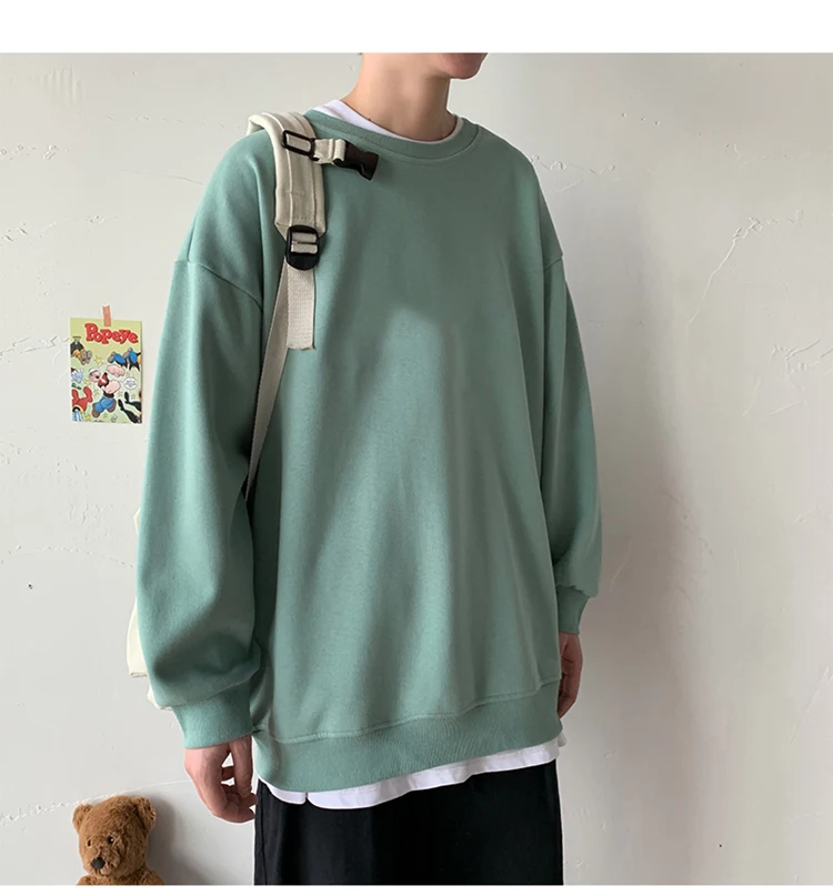 solid oversized sweatshirt