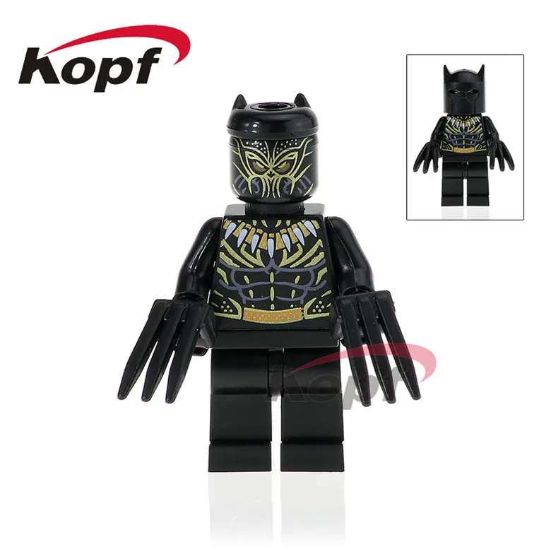 20 шт Супер Герои Banshee соус принц Черная пантера Erik Killmonger Bane строительные блоки Коллекция игрушек для детей PG388