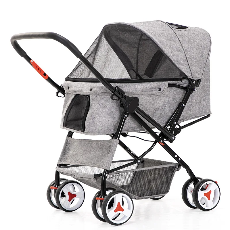 

Pet Cart Dog Out Trolley Cat Cart One-click Folding Quick Installation Two-way Pet Cart