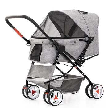 

Pet Cart Dog Out Trolley Cat Cart One-click Folding Quick Installation Two-way Pet Cart