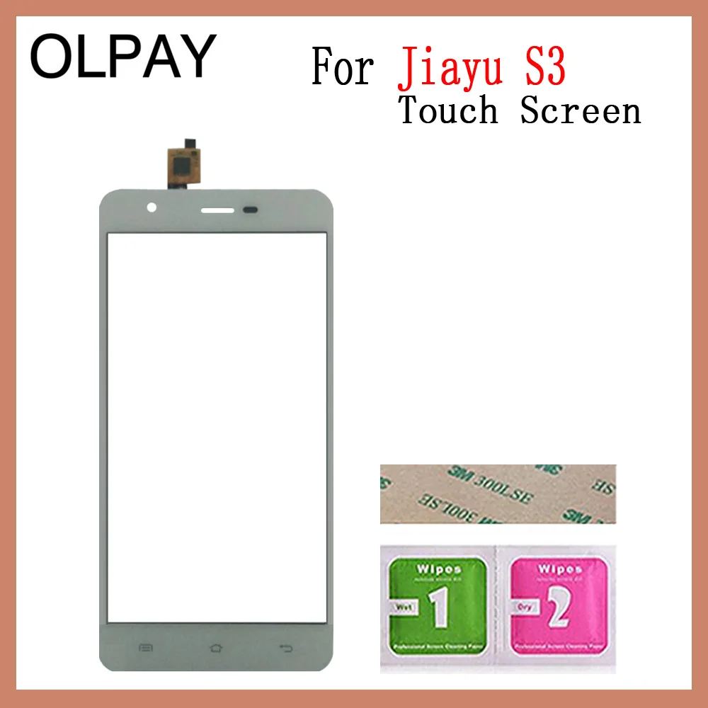 White No Tools OLPAY 5,5 ''сенсорный экран для мобильного телефона для Jiayu S3 Сенсорный экран дигитайзер панель запасные части сенсорный экран передний стеклянный датчик - Color: White No Tools