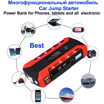 

High Power Car Jump Starter 600A 12V Starting Device Power Bank Petrol Diesel Car Battery Booster Charger Buster Car Starter CE