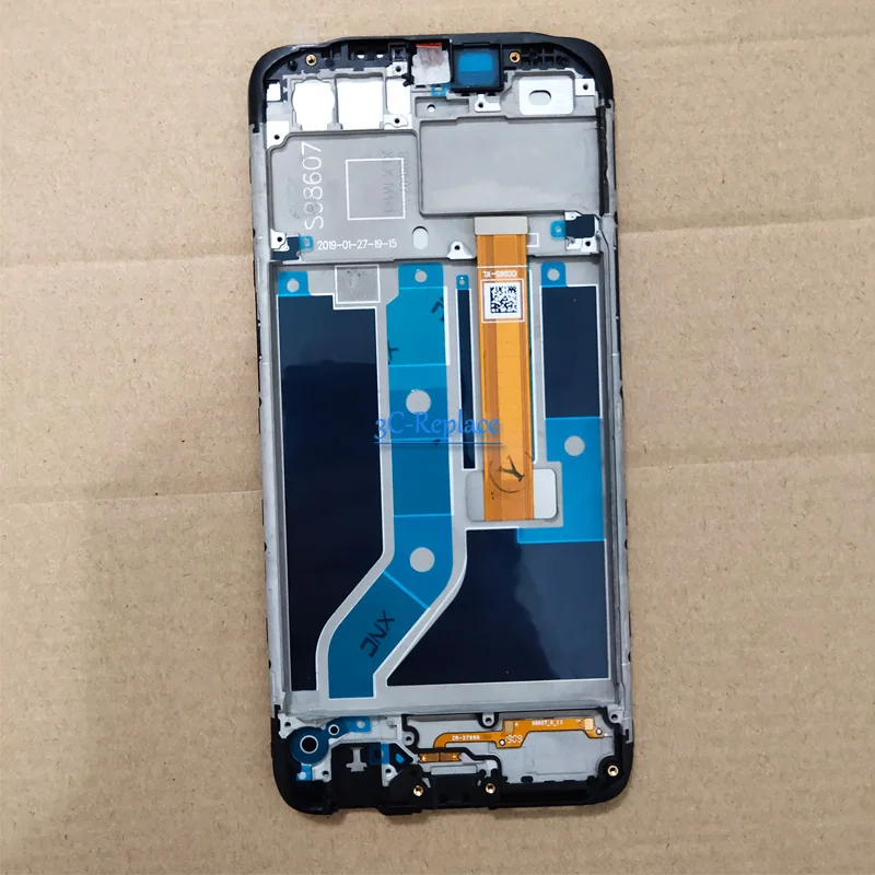 Протестированный черный 6,2 дюймов для Oppo A7 AX7 A7N AX7N Полный ЖК-дисплей кодирующий преобразователь сенсорного экрана в сборе Замена с рамкой