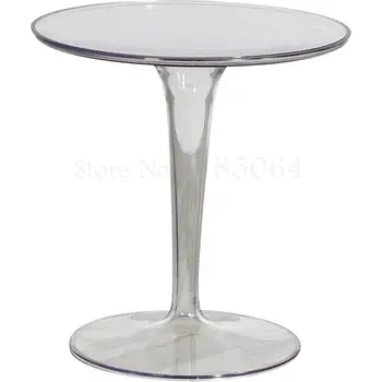 

Modern Simple Transparent Coffee Table Nordic Small Apartment Personality Fashion Round Corner Table Creative Round Table
