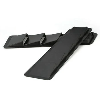 

Hot Carbon Fiber Style 2pcs Universal Hood Vents Air Flow Intake Hood For Ford Self-Adhesive Louver Window Cooling Panel