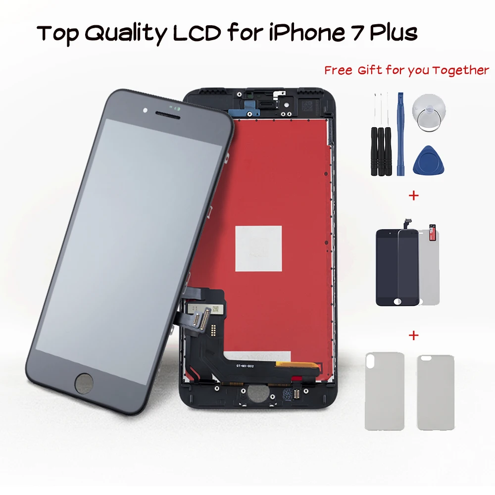 IPS дисплей для iPhone 7 Plus экран в сборе Замена Сенсорный дигитайзер P LCD без битых