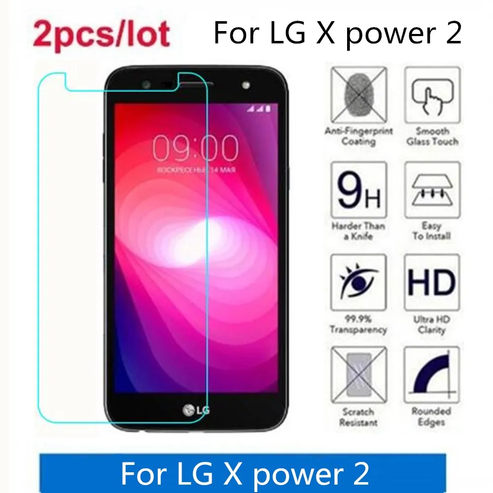 Закаленное стекло для LG X power 2 2.5D Premium Защитная пленка экрана M320 M320N защитная |