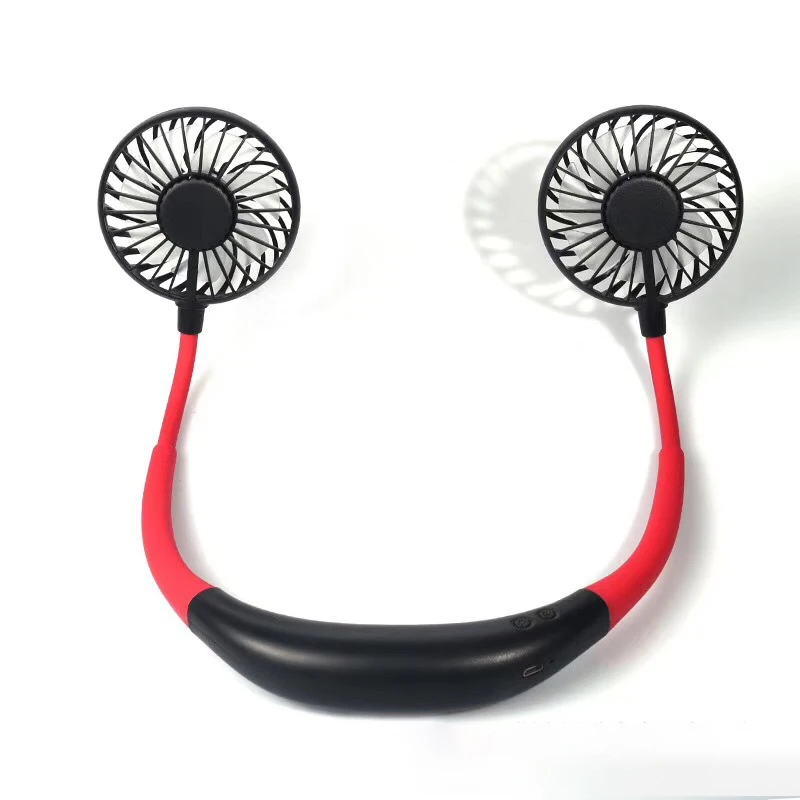 

Hanging Neck Fan USB Rechargeable Small Fan Lazy Portable Mini Sports Fan Aromatherapy with Light