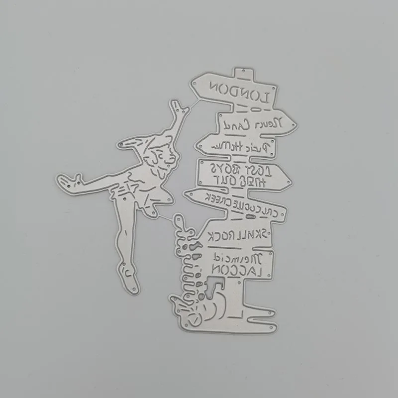 Уличный знак и ангел металлические штампы трафареты для сделай сам скрапбукинг