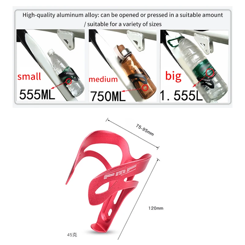 Bike Bottle Cage Adjustable Durable Practical Convenient Toughness Cup Holder Outdoor Bicycle Universal Road Bike Bottle Cage