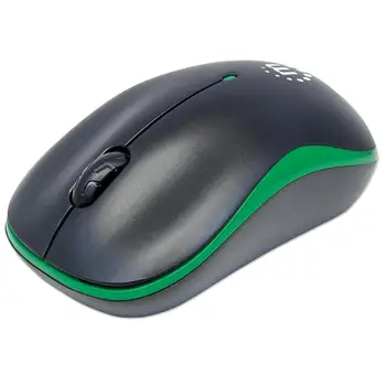 

Wireless Optical Mouse with Micro USB receiver 1000dpi black/Green