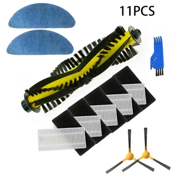 

Set Of Roller Brush Side Brush Mop Cloth Kit For Mamibot Exvac660 Vacuum Cleaner Parts Newly Designed Anti-winding Roller