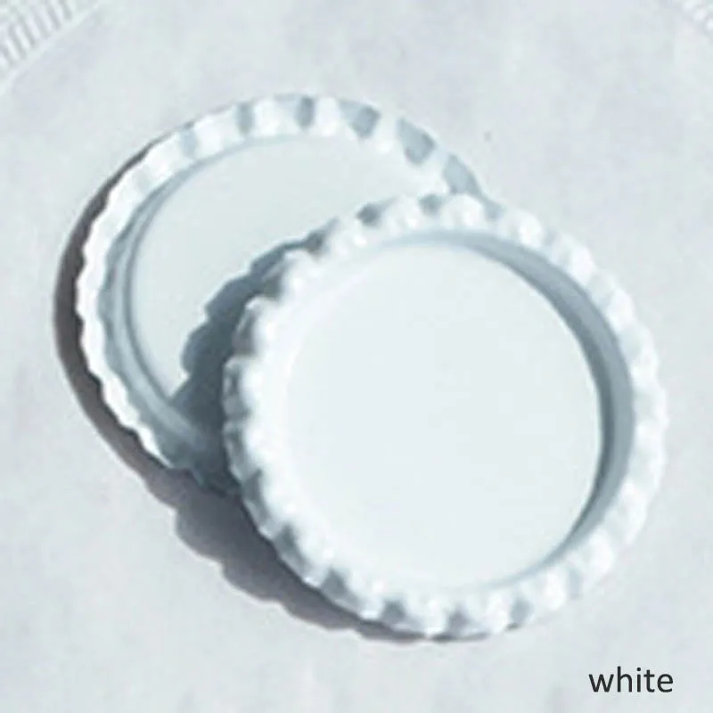 25Pcs Bottle Caps Metal 25mm Round Flattened Inside Colored Jewelry Craft DIY Accessories Wall Home Decor