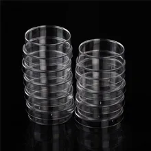 

10PCS Practical Sterile Petri Dishes With Lids For Lab Plate Bacterial Yeast Chemical Instrument Lab SupplyAA