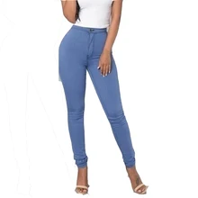 Алиэкспресс Лидер продаж джинсы Европа и Америка онлайн Стиль Знаменитостей Высокая талия яркие цвета обтягивающие для похудения эластичность кожи