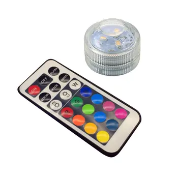 

LED Candle Light Change Color Waterproof Lamp for Wedding Charm Multi-Color Round Diving Party