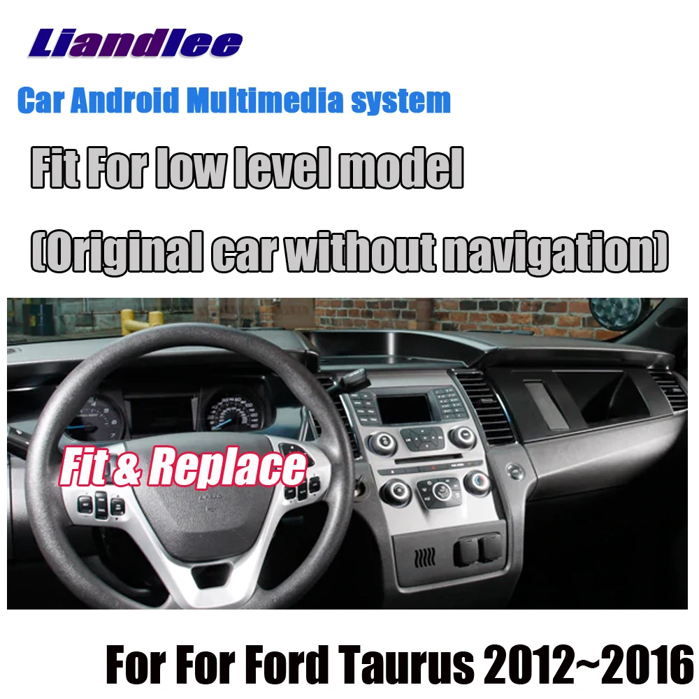 Liandlee Android Tesla вертикальный экран для Ford aurus 2012~ автомобиля BT Carplay Зеркало Ссылка gps-навигатор карта камера медиа - Цвет: low level