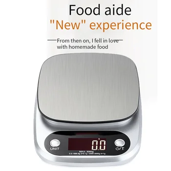 

Digital Kitchen Scale 10kg Food Scale Multifunction Weight Scale Electronic Baking Cooking Scale with LCD Display Measuring tool